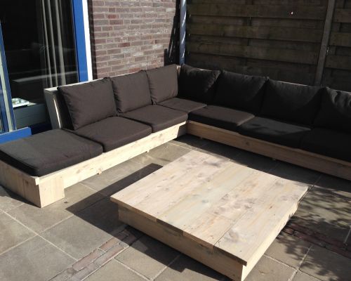 Loungeset steigerhout